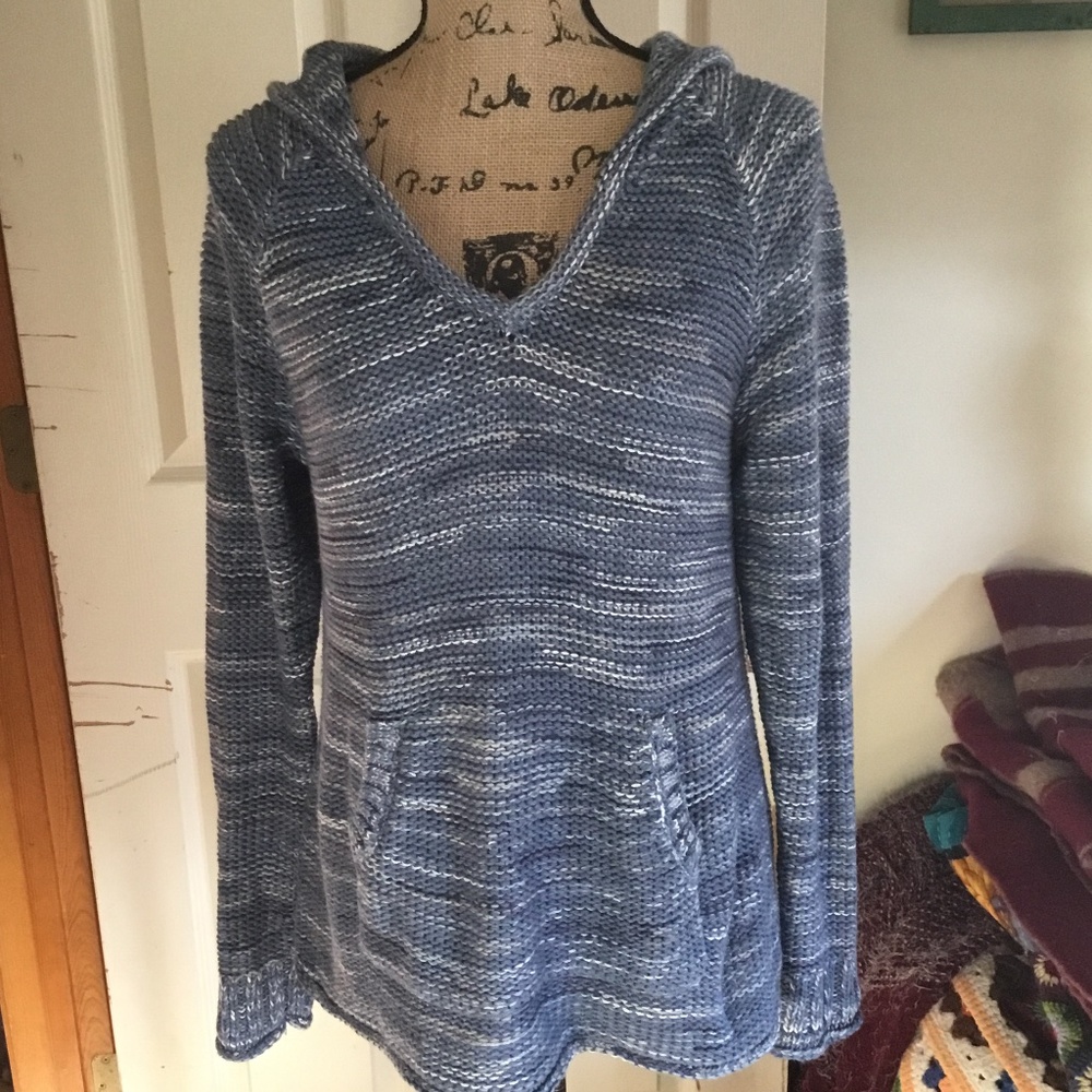 Eddie Bauer Marled Sweater Hoodie (L)